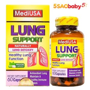 Lung Support MediUSA hỗ trợ giải độc, bổ phổi lọ 60 viên nang 01