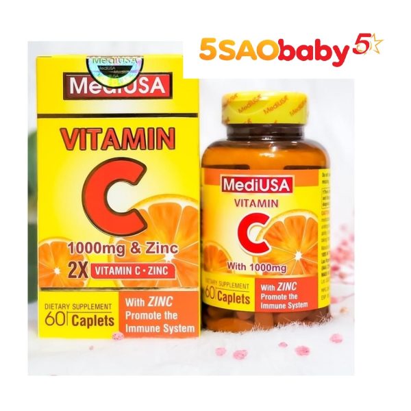 MediUSA Vitamin C 1000mg & ZinC