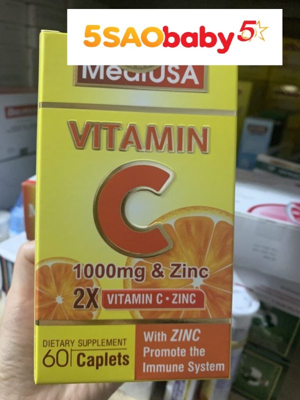 MediUSA Vitamin C 1000mg & ZinC