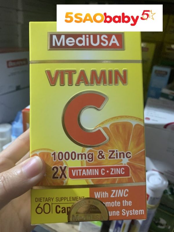 MediUSA Vitamin C 1000mg & ZinC