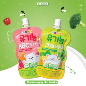 Nước ép rau củ quả ABC organic ORTO cho bé từ 6 tháng