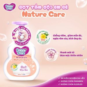 Bọt Tắm Gội Em Bé Bobby Mature Care Chai 450ml ( màu Cam )